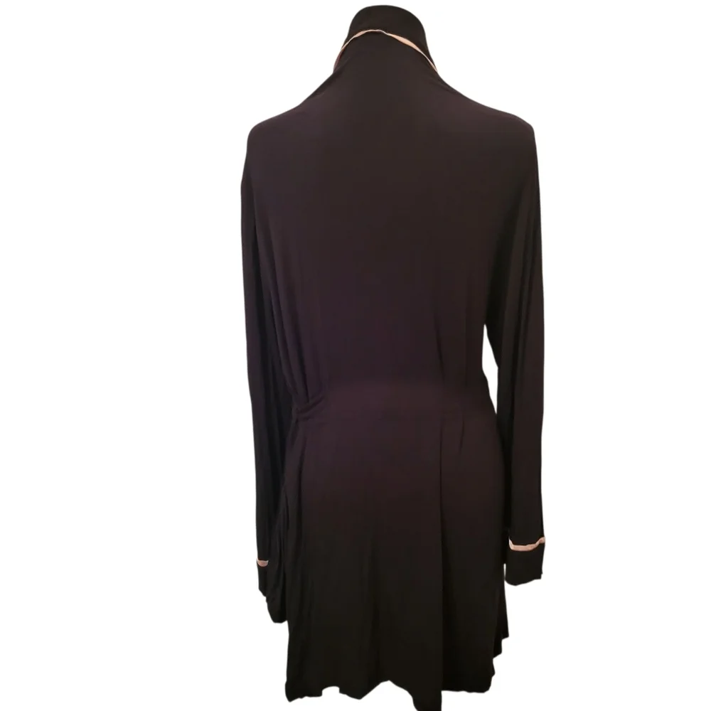 Kate Spade Knit Robe Black sz M